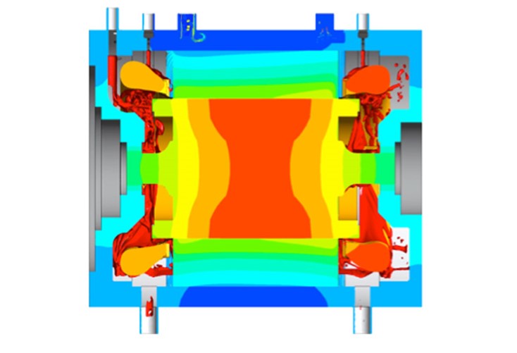 Kết quá mô phỏng biểu đồ nhiệt độ và trao đổi nhiệt trong Ansys Fluent