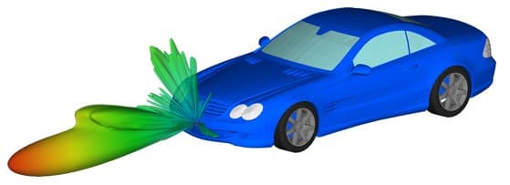 mô phỏng cảm biến xe ô tô