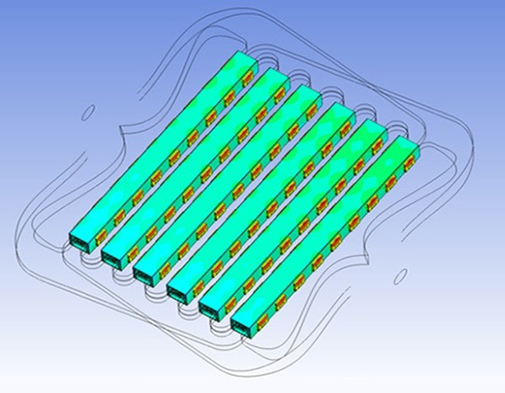 Sự phân bố nhiệt độ biến tần đi qua các IGBT khác nhau