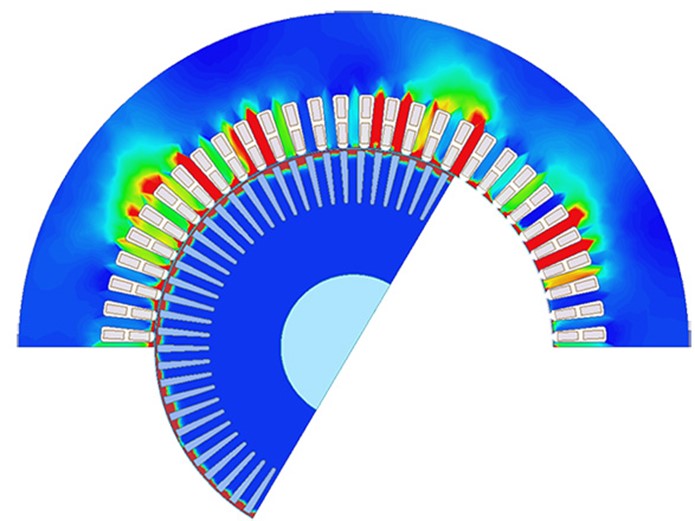 Tổn thất điện từ trong ANSYS Maxwell được ánh xạ vào ANSYS Fluent nhằm cải tiến thiết kế motor