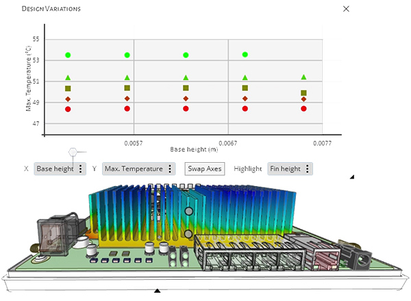 Thực hiện mô phỏng nhiệt nhanh chóng và chính xác trong Ansys Discovery.