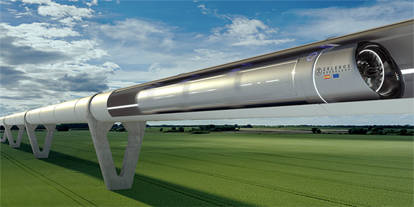 Hình ảnh thiết kế của Zeleros Hyperloop
