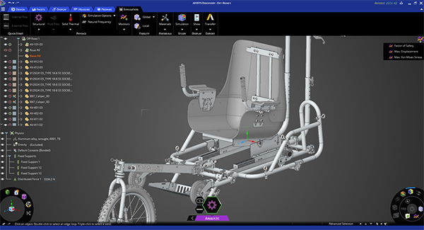 Mô hình AdvenChair trong Ansys Discovery