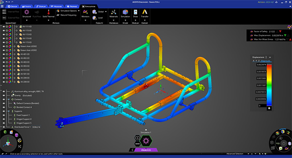 Mô phỏng phân tích kết cấu AdvenChair trong Ansys Discovery