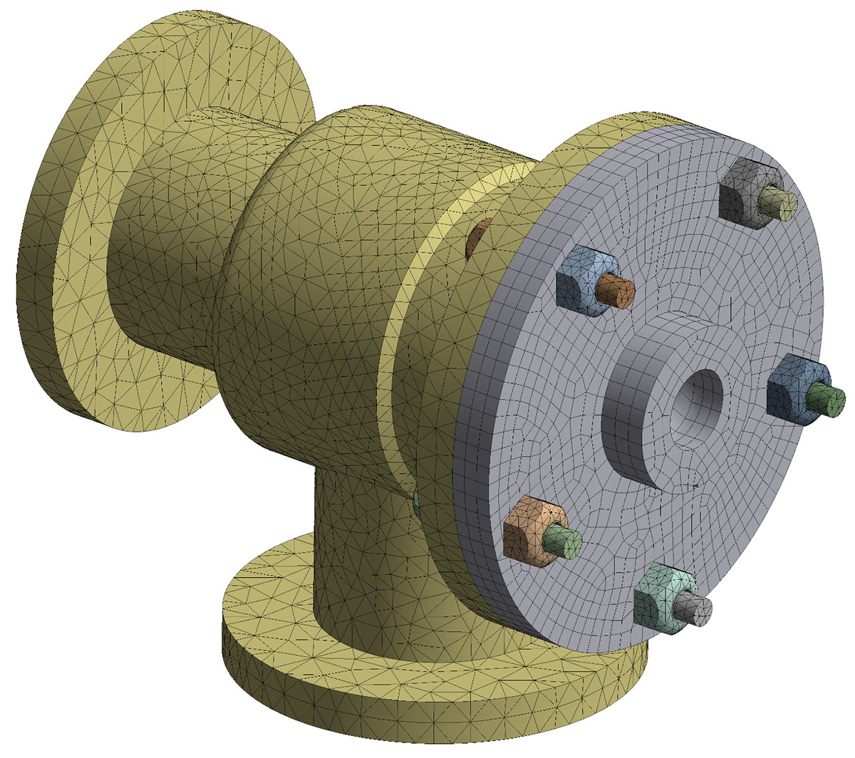 Khả năng chia lưới kết hợp của Ansys Mechanical